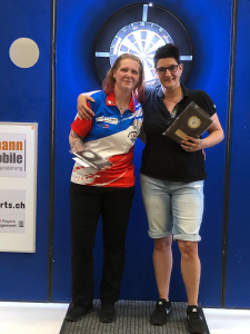 Gelterkinden Open 2023 - Damen Finalistinnen (v . l. n. r.): Angela Heinrich und Colette Rudin